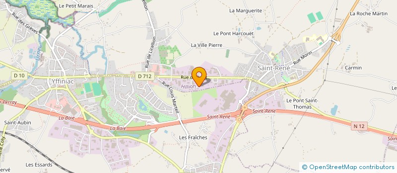 localisation de l'entreprise SCI DES HAUTIERES  YFFINIAC