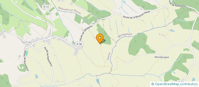 localisation de l'entreprise SCI DES HAUTS-BOIS  TAURIAC