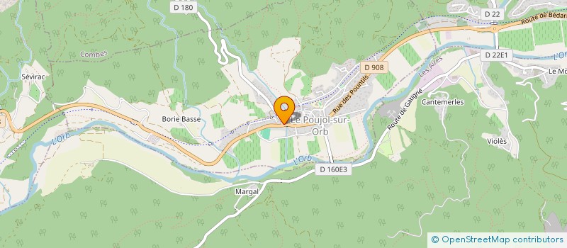 localisation de l'entreprise SCI DES HAUTS CANTONS  LE POUJOL-SUR-ORB