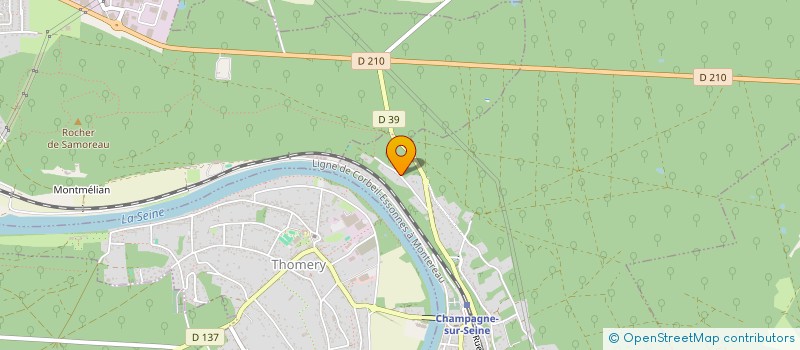 localisation de l'entreprise SCI DES HAUTS DE CHAMPAGNE  CHAMPAGNE-SUR-SEINE