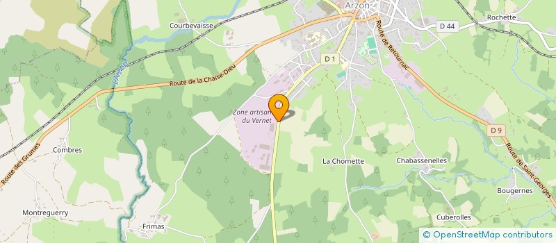 localisation de l'entreprise SCI DES HAUTS DE L'ARZON  CRAPONNE-SUR-ARZON