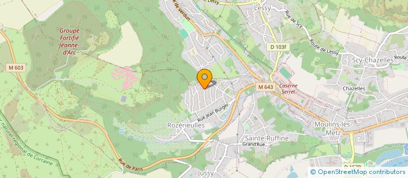 localisation de l'entreprise SCI DES HAUTS DE LESSY  LESSY