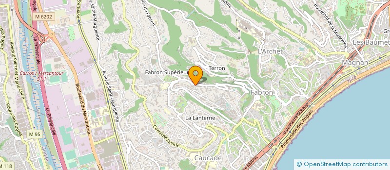 localisation de l'entreprise SCI DES HAUTS DE NICE à NICE