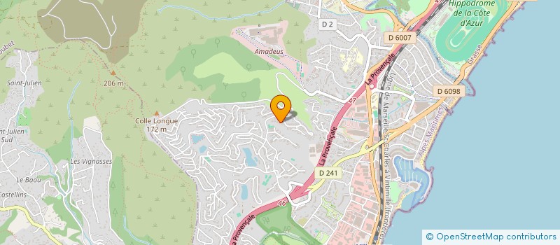 localisation de l'entreprise SCI DES HAUTS DE VAUGRENIER  VILLENEUVE-LOUBET