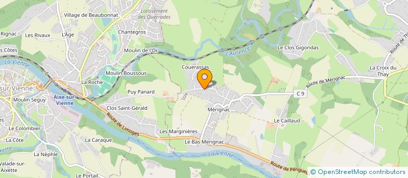localisation de l'entreprise SCI DES HAUTS DE VIENNE à ISLE
