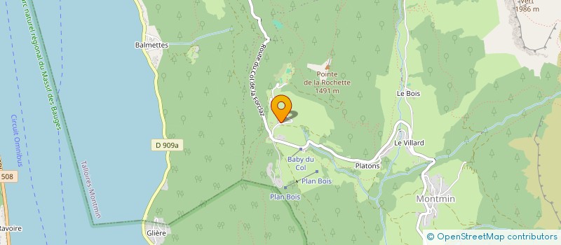 localisation de l'entreprise SCI DES HAUTS DU LAC  TALLOIRES-MONTMIN