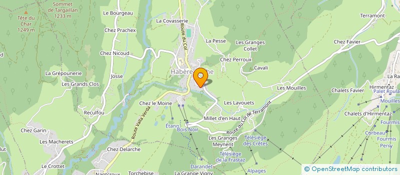 localisation de l'entreprise SCI DES HAUTS PLATEAUX  HABERE-POCHE