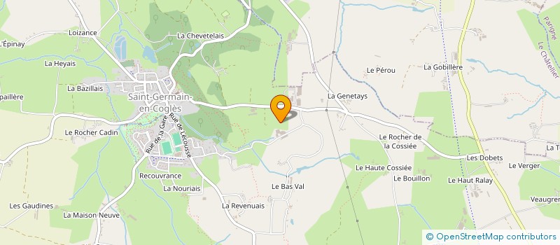 localisation de l'entreprise SCI DES HAUTS ROCHERS  SAINT-GERMAIN-EN-COGLES