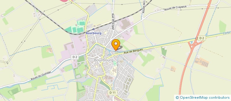 localisation de l'entreprise SCI DES HENNUINS  BOURBOURG