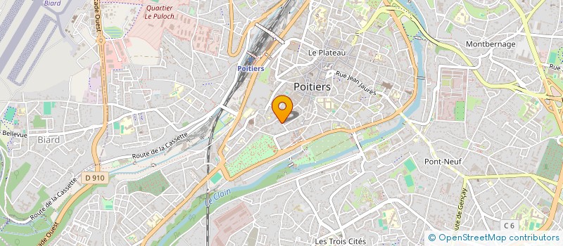 localisation de l'entreprise SCI DES HERBEAUX à POITIERS