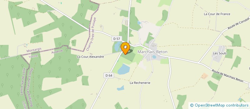 localisation de l'entreprise SCI DES HERBES BLANCHES à CHARNY OREE DE PUISAYE