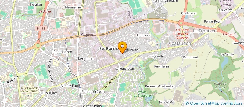 localisation de l'entreprise SCI DES HERMINES  GUIPAVAS