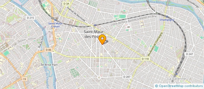 localisation de l'entreprise SCI DES HEROS NOGENTAIS à SAINT-MAUR-DES-FOSSES