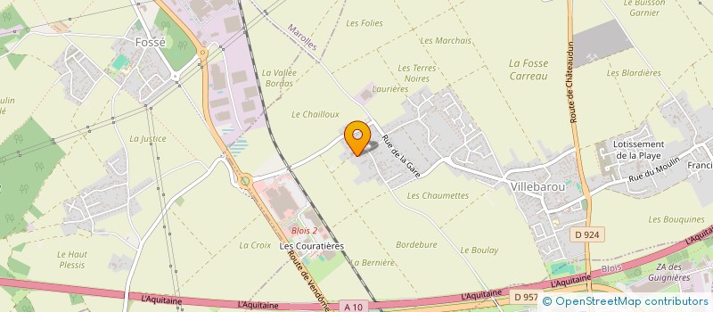 localisation de l'entreprise SCI DES HERSSEES  VILLEBAROU