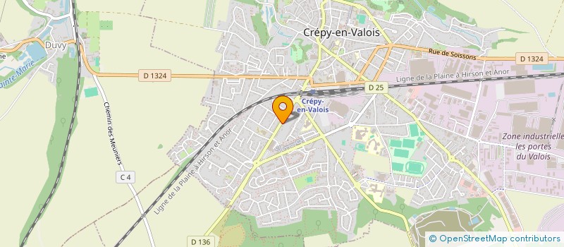 localisation de l'entreprise SCI DES HETRES  CREPY-EN-VALOIS