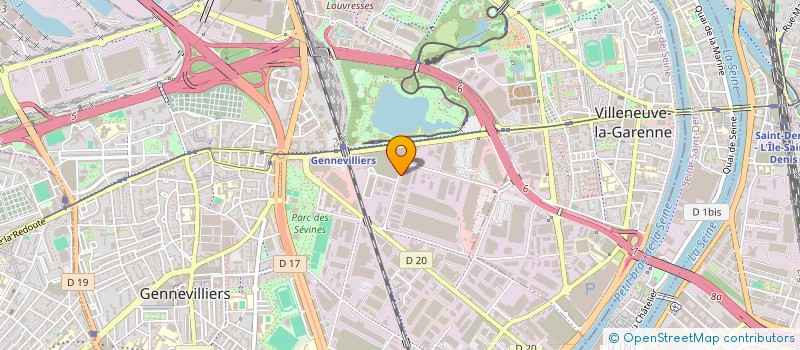 localisation de l'entreprise SCI DES HEVEAS à GENNEVILLIERS