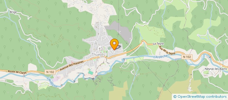 localisation de l'entreprise SCI DES HIGOUX  THUEYTS