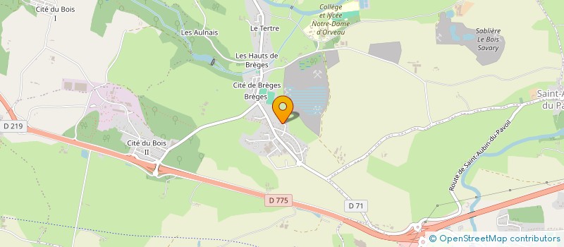 localisation de l'entreprise SCI DES HIRONDELLES à SEGRE-EN-ANJOU BLEU