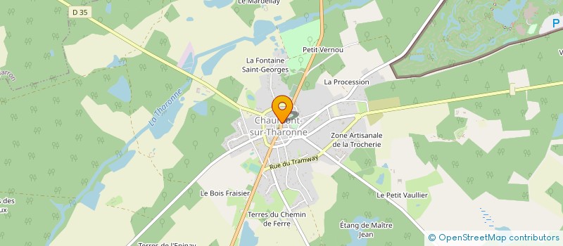 localisation de l'entreprise SCI DES HIRONDELLES  CHAUMONT SUR THARONNE
