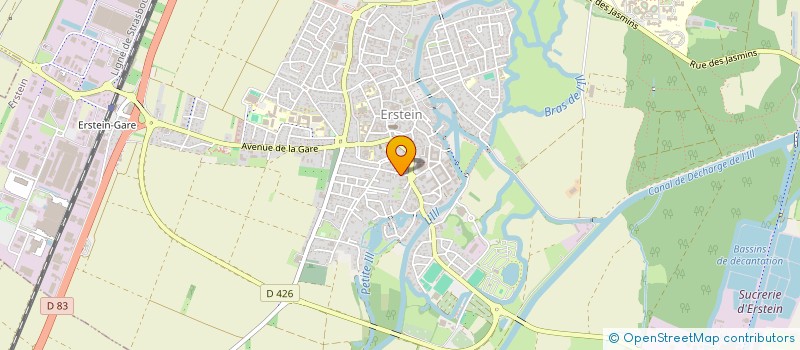 localisation de l'entreprise SCI DES HIRONDELLES  ERSTEIN