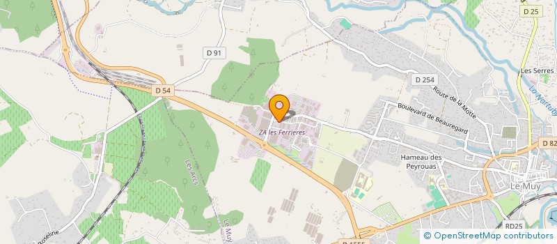 localisation de l'entreprise SCI DES HIRONDELLES  LE MUY