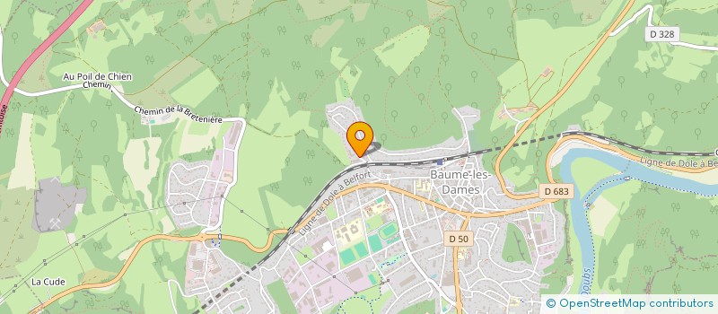 localisation de l'entreprise SCI DES HIRONDELLES  BAUME-LES-DAMES