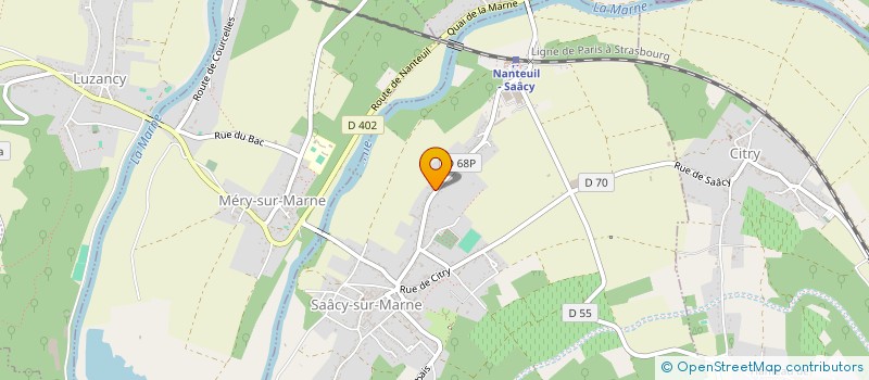 localisation de l'entreprise SCI DES HIRONDELLES BLEUES  SAACY-SUR-MARNE