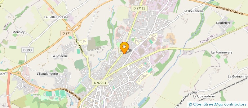 localisation de l'entreprise SCI DES HOMMIERS  COUTANCES