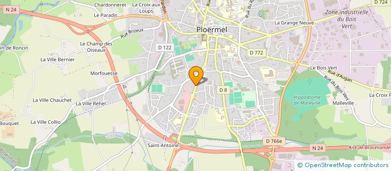 localisation de l'entreprise SCI DES HORIZONS  PLOERMEL