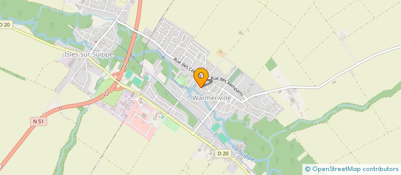 localisation de l'entreprise SCI DES HORTENSIAS à WARMERIVILLE