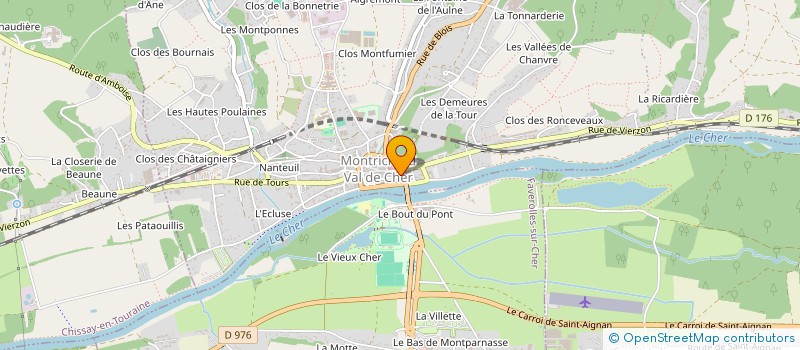 localisation de l'entreprise SCI DES HOTELS à MONTRICHARD-VAL-DE-CHER