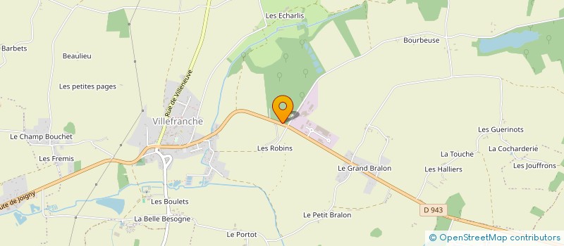 localisation de l'entreprise SCI DES HOTES  CHARNY OREE DE PUISAYE