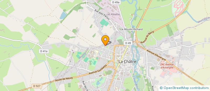 localisation de l'entreprise SCI DES HUCHETTES à MONTGIVRAY