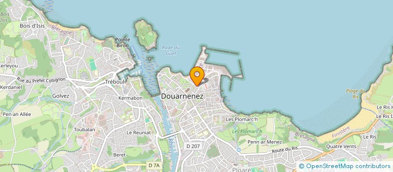 localisation de l'entreprise SCI DES HUGUENANTS  DOUARNENEZ