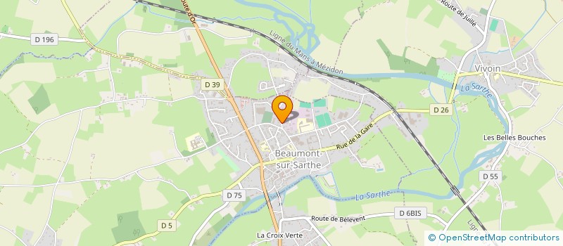 localisation de l'entreprise SCI DES HUGUENOTS  BEAUMONT-SUR-SARTHE