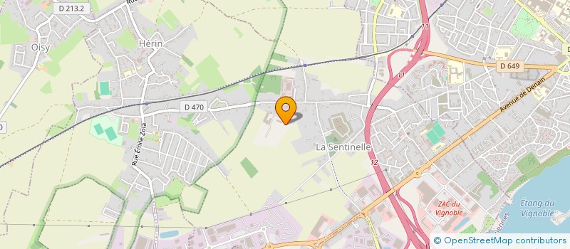localisation de l'entreprise SCI DES HUIT  LA SENTINELLE