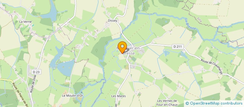 localisation de l'entreprise SCI DES IDELS  MOUTHIER-EN-BRESSE