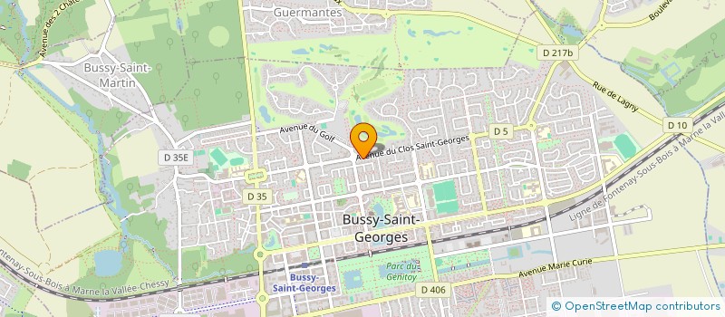 localisation de l'entreprise SCI DES IFS  BUSSY-SAINT-GEORGES