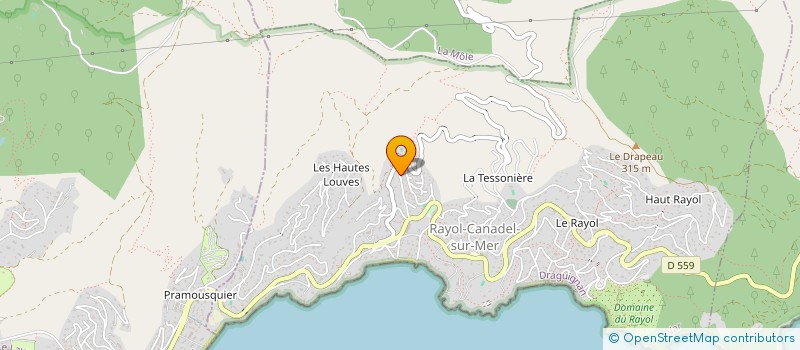 localisation de l'entreprise SCI DES ILES à RAYOL-CANADEL-SUR-MER