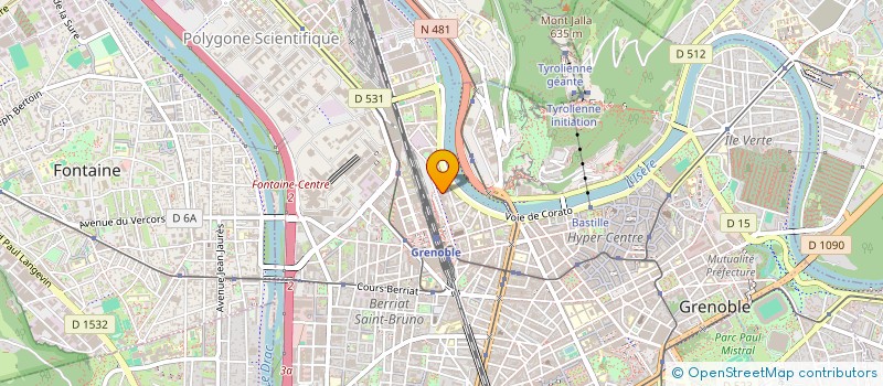 localisation de l'entreprise SCI DES ILES  GRENOBLE