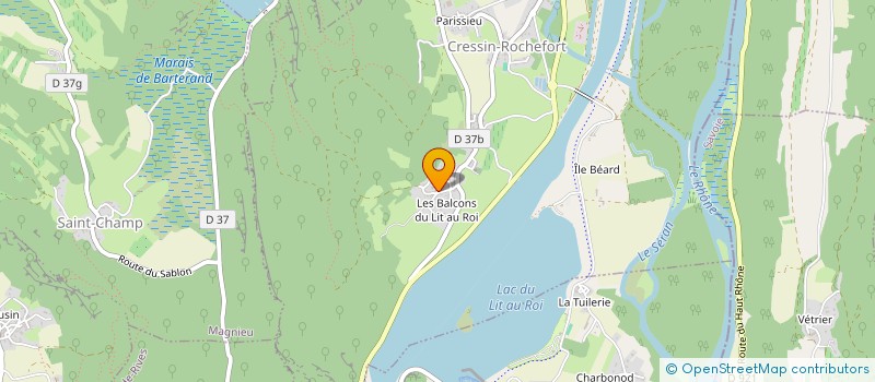 localisation de l'entreprise SCI DES ILES  CRESSIN-ROCHEFORT