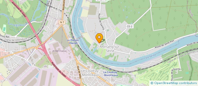 localisation de l'entreprise SCI DES ILES  MORSANG-SUR-SEINE