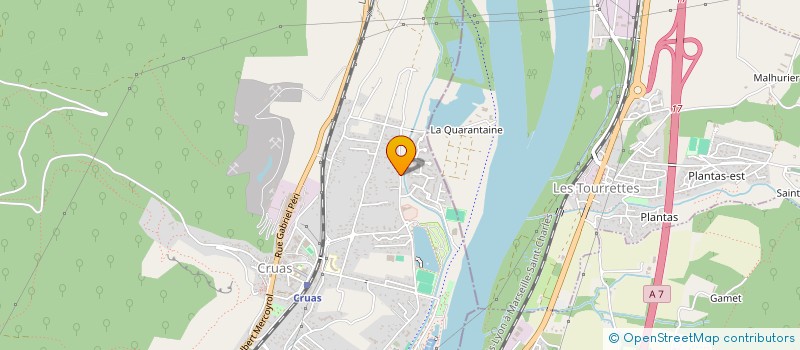 localisation de l'entreprise SCI DES ILONS  CRUAS