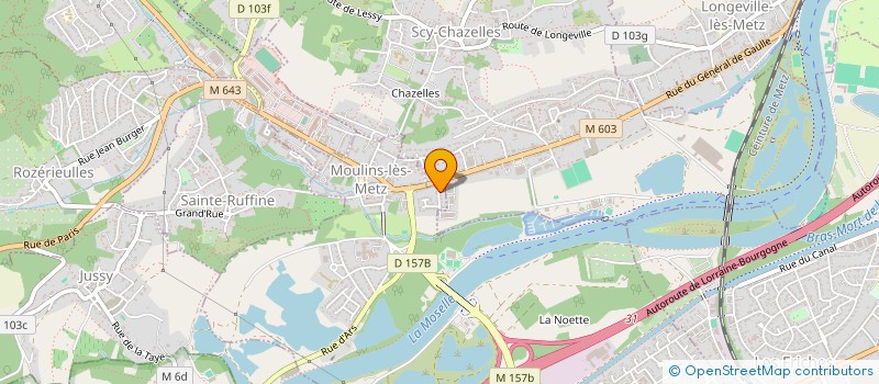 localisation de l'entreprise SCI DES IMMEUBLES INDUSTRIELS  SCY-CHAZELLES