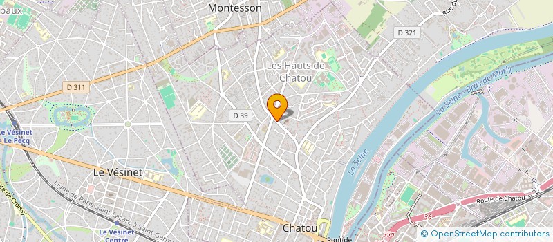 localisation de l'entreprise SCI DES IMPRESSIONNISTES  CHATOU