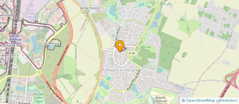 localisation de l'entreprise SCI DES IMPRESSIONNISTES  MAGNY-LE-HONGRE