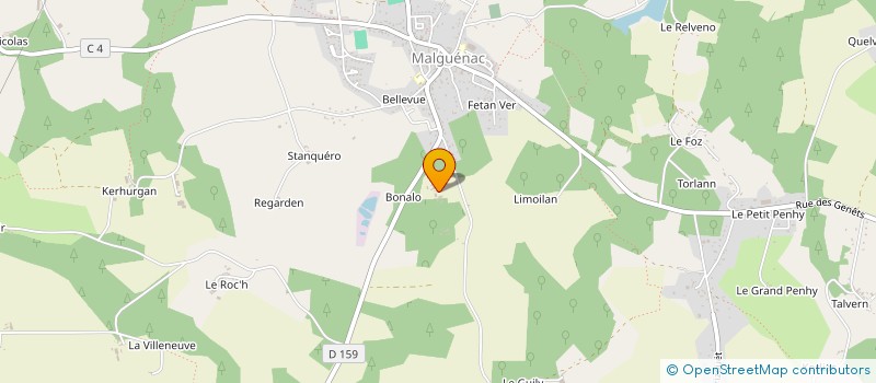 localisation de l'entreprise SCI DES INDES  MALGUENAC