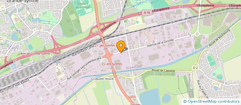 localisation de l'entreprise SCI DES INDUSTRIES MECANIQUES à DUNKERQUE