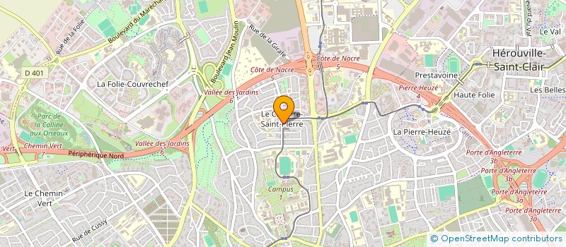 localisation de l'entreprise SCI DES INFIRMIERS DU CALVAIRE ST PIERRE à CAEN