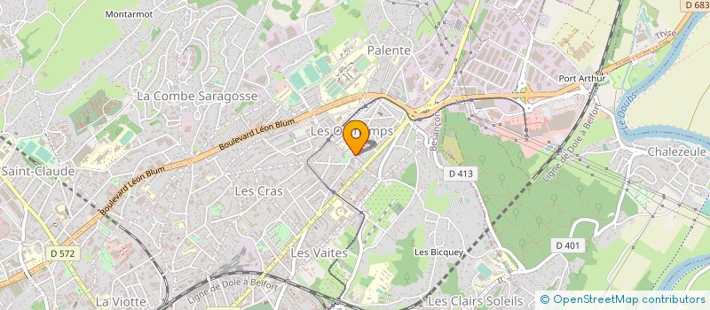 localisation de l'entreprise SCI DES IRIS  BESANCON